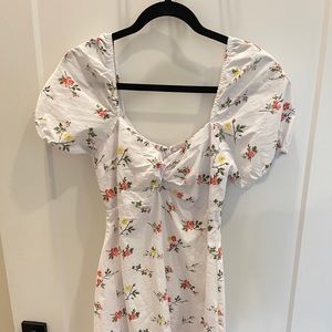 ABERCROMBIE Mini Floral Puff Sleeve Dress
